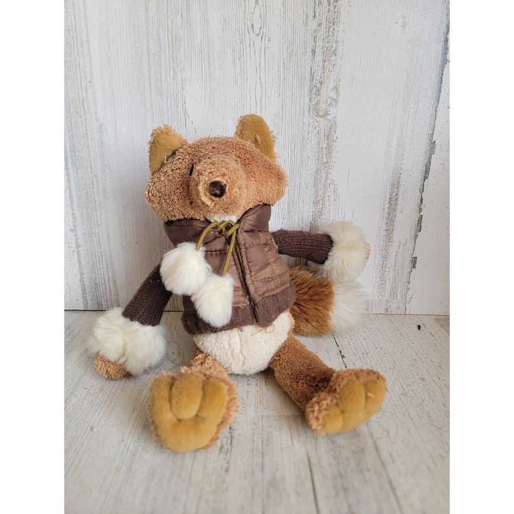 Bath body works fox puffer jacket stuffed animal plush Xmas decor